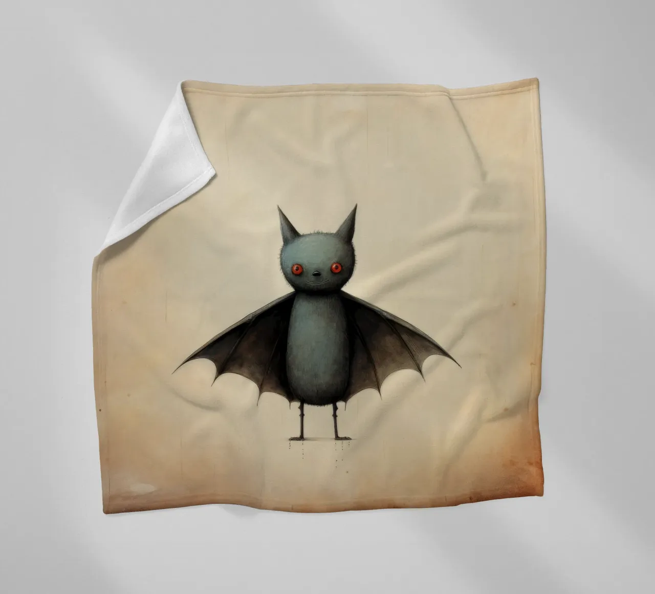 Pipistrello minimo 4 coperta in pile da Minimal Animal Art