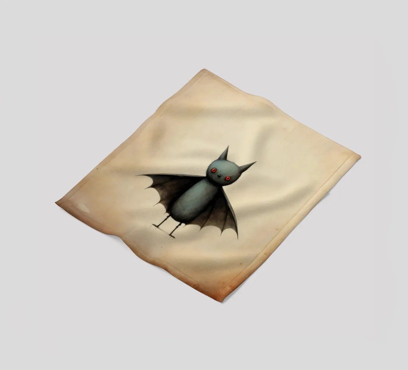 Minimal Bat Fleecedecke von Minimal Animal Art