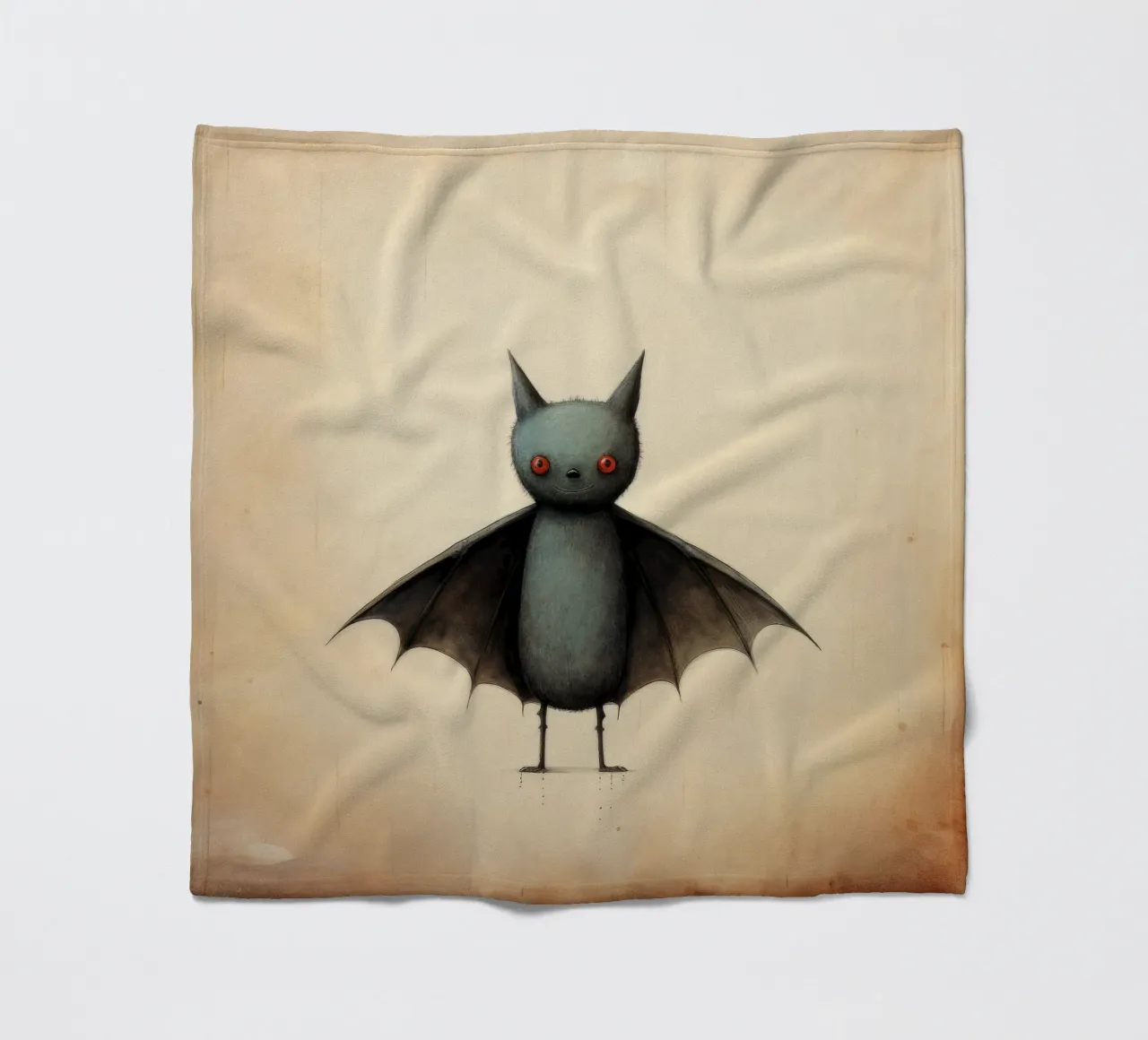 Pipistrello minimo 4 coperta in pile da Minimal Animal Art