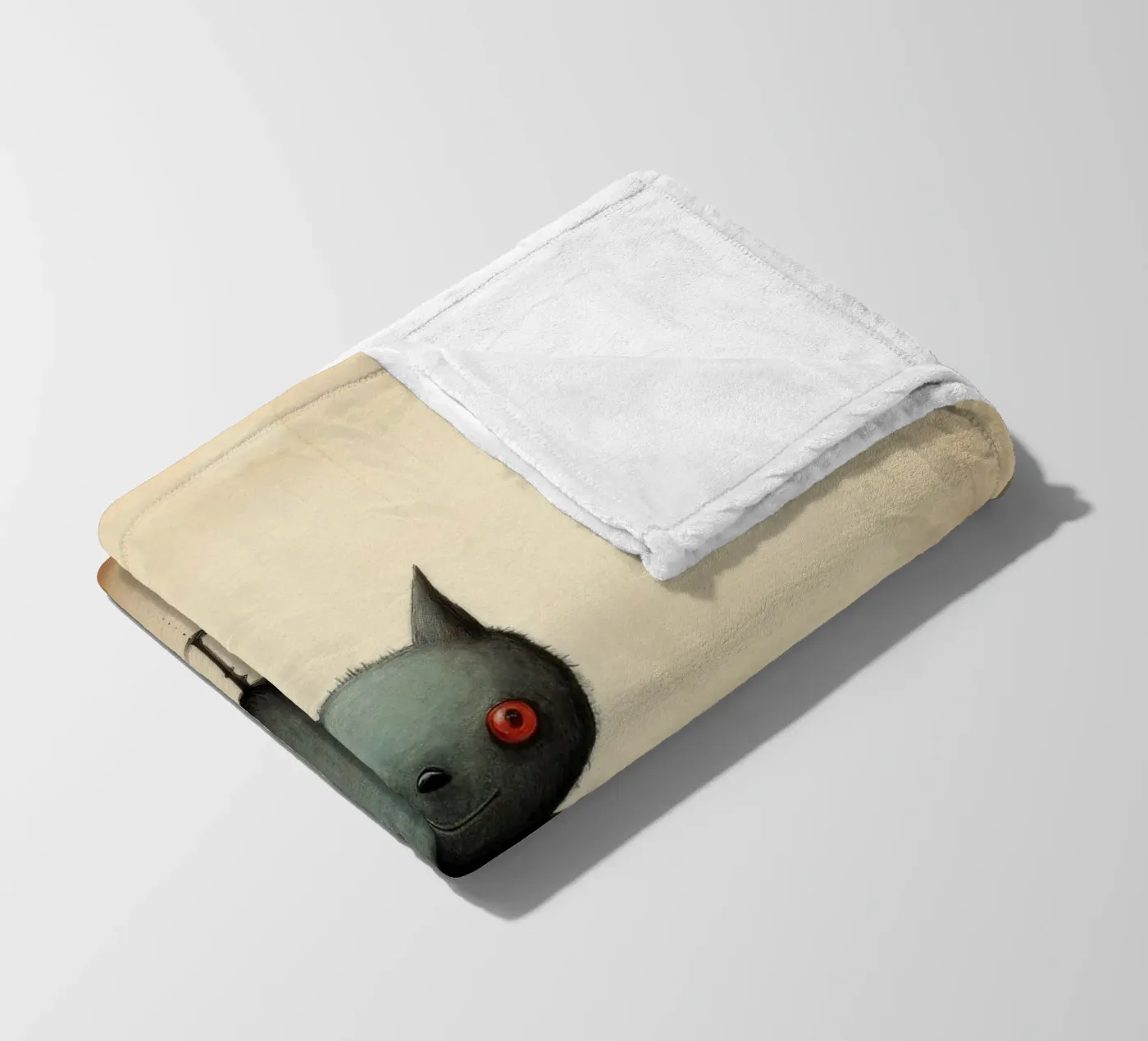 Minimal Bat Fleecedecke von Minimal Animal Art