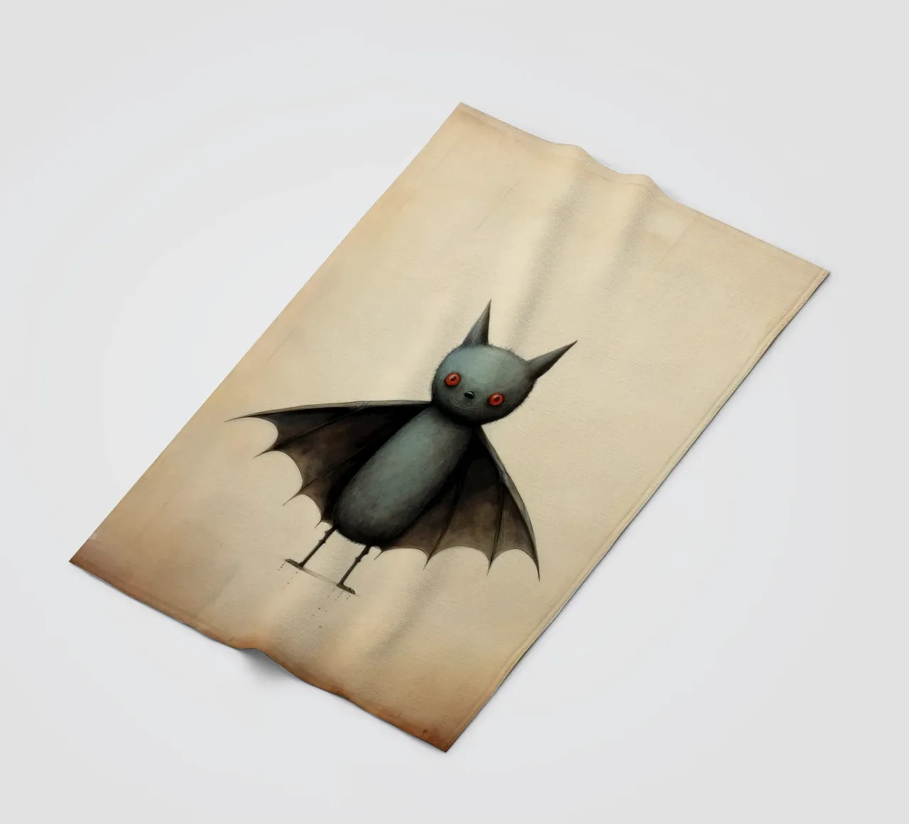 Pipistrello minimo 4 coperta in pile da Minimal Animal Art