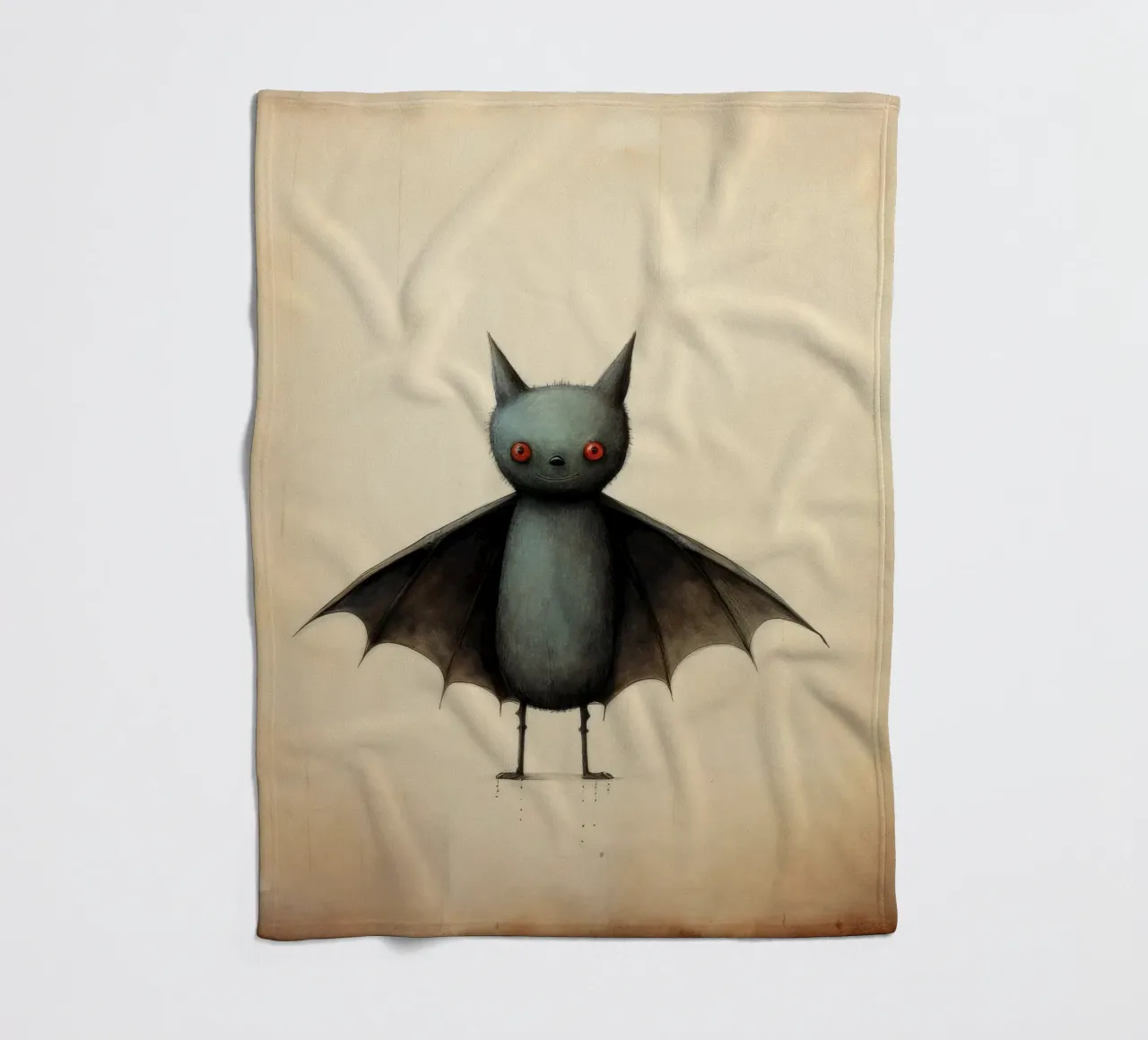 Pipistrello minimo 4 coperta in pile da Minimal Animal Art
