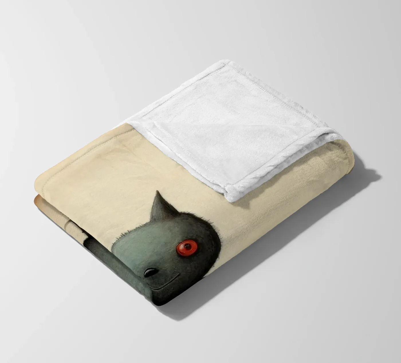 Minimal Bat Fleecedecke von Minimal Animal Art