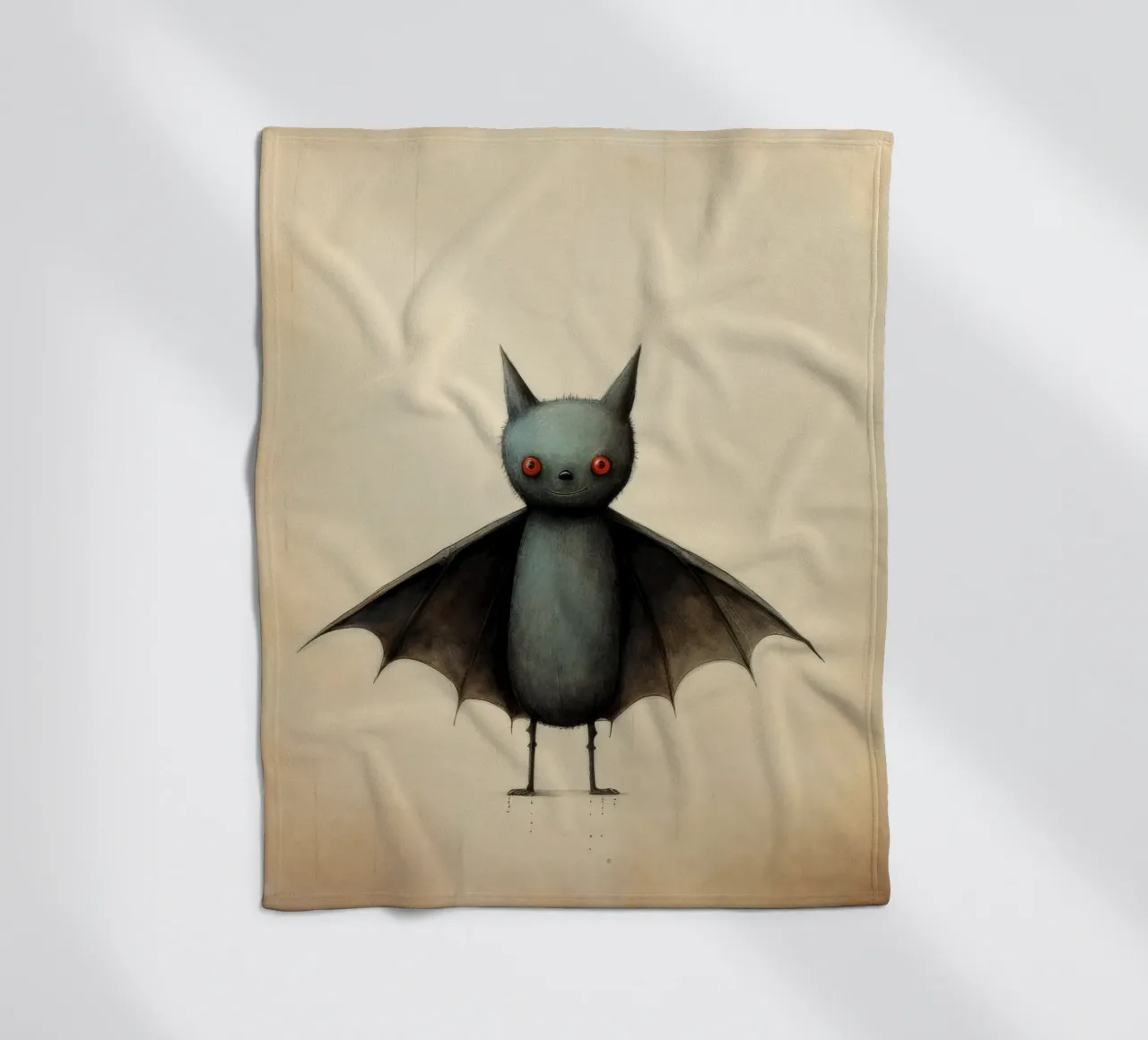 Pipistrello minimo 4 coperta in pile da Minimal Animal Art
