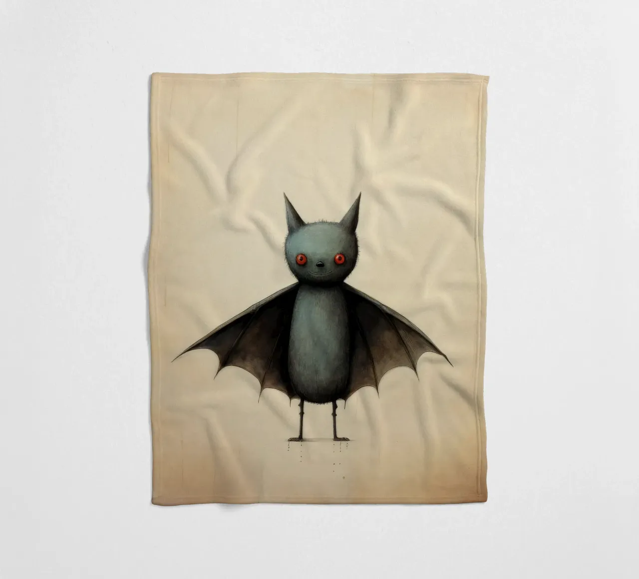 Pipistrello minimo 4 coperta in pile da Minimal Animal Art