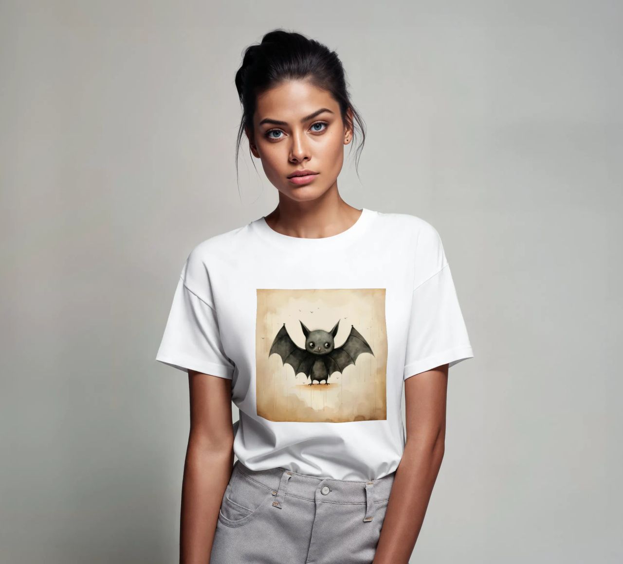 Pipistrello minimo 1 t-shirt da Minimal Animal Art
