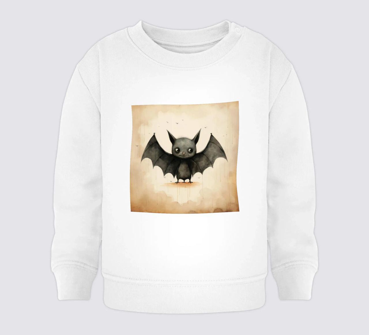 Pipistrello minimo 1 felpa neonato da Minimal Animal Art