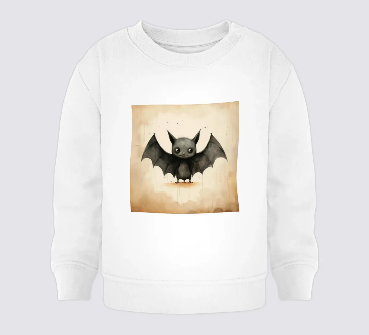 Chauve-souris minimale 1 sweat pour bébé de Minimal Animal Art