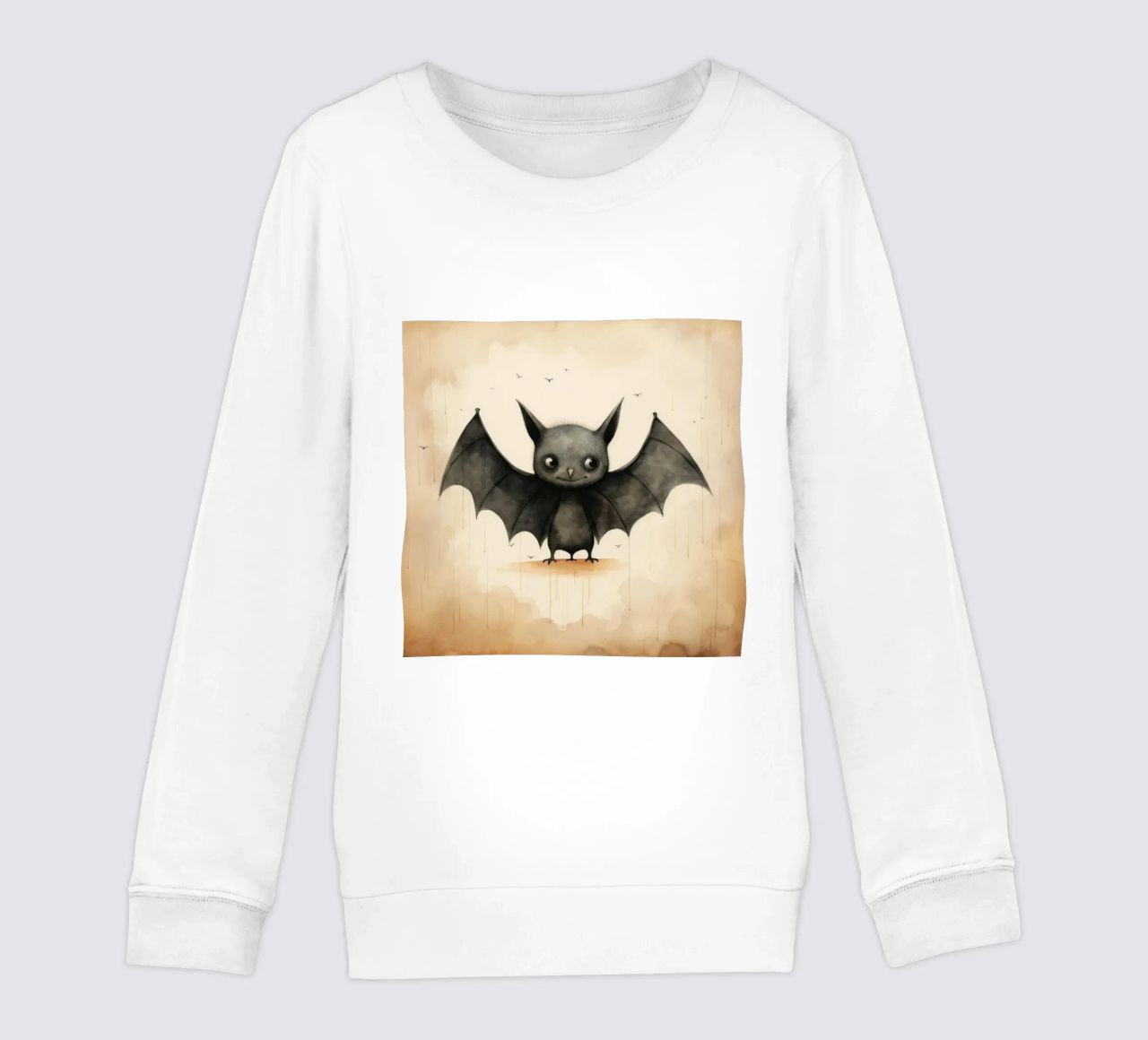 Pipistrello minimo 1 felpa bambino da Minimal Animal Art