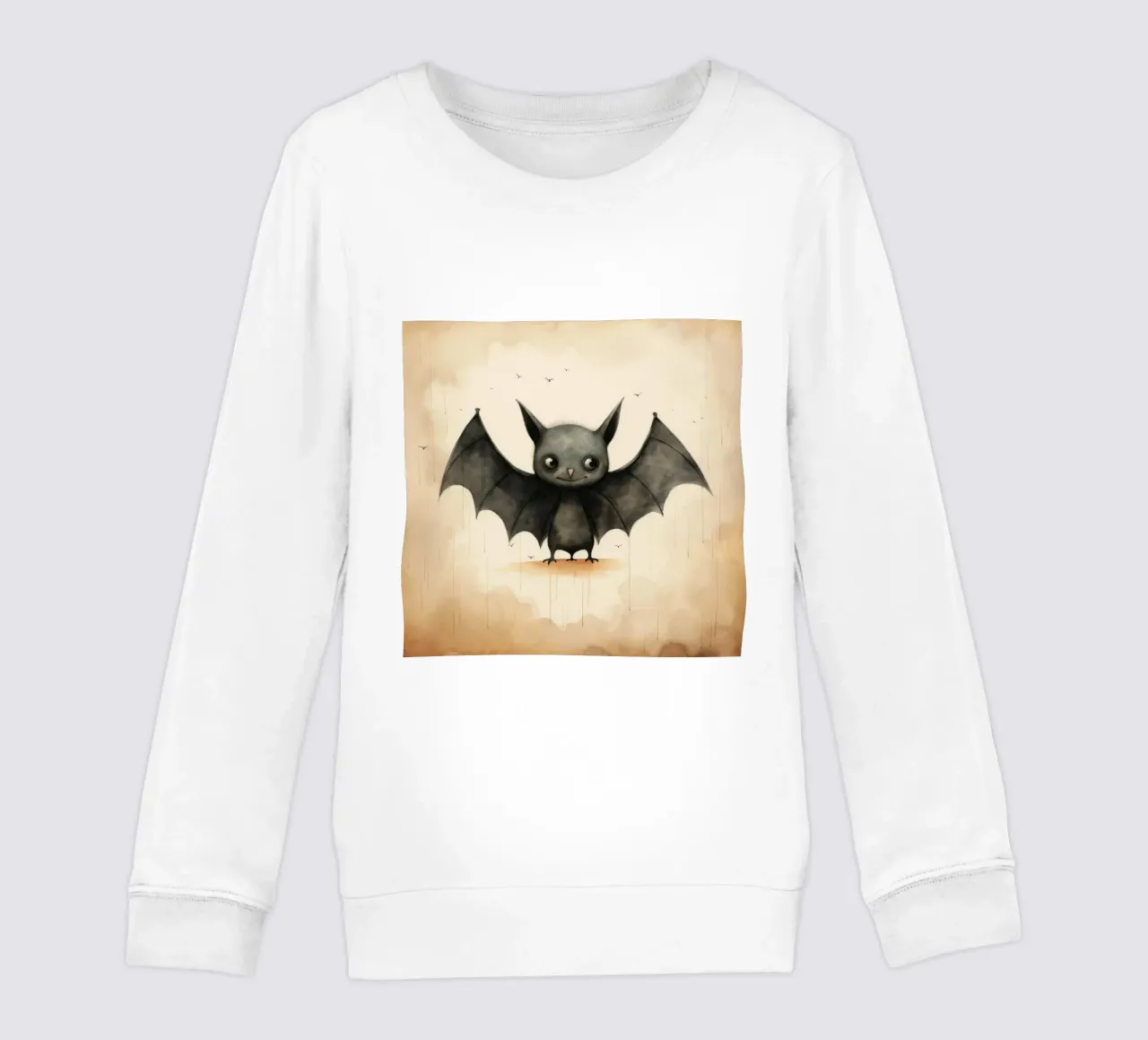 Pipistrello minimo 1 felpa bambino da Minimal Animal Art