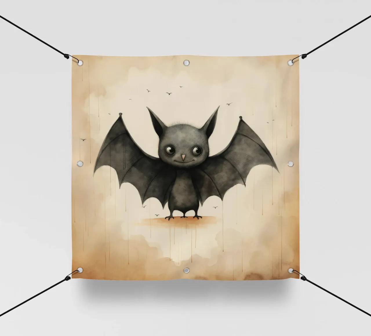 Minimal Bat 1 pvc cover by Minimal Animal Art