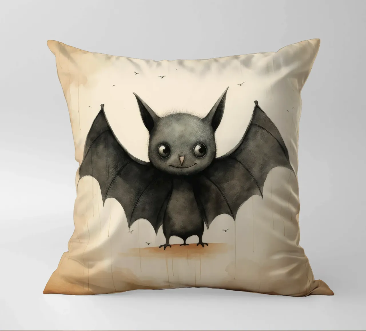 Pipistrello minimo 1 cuscino da Minimal Animal Art
