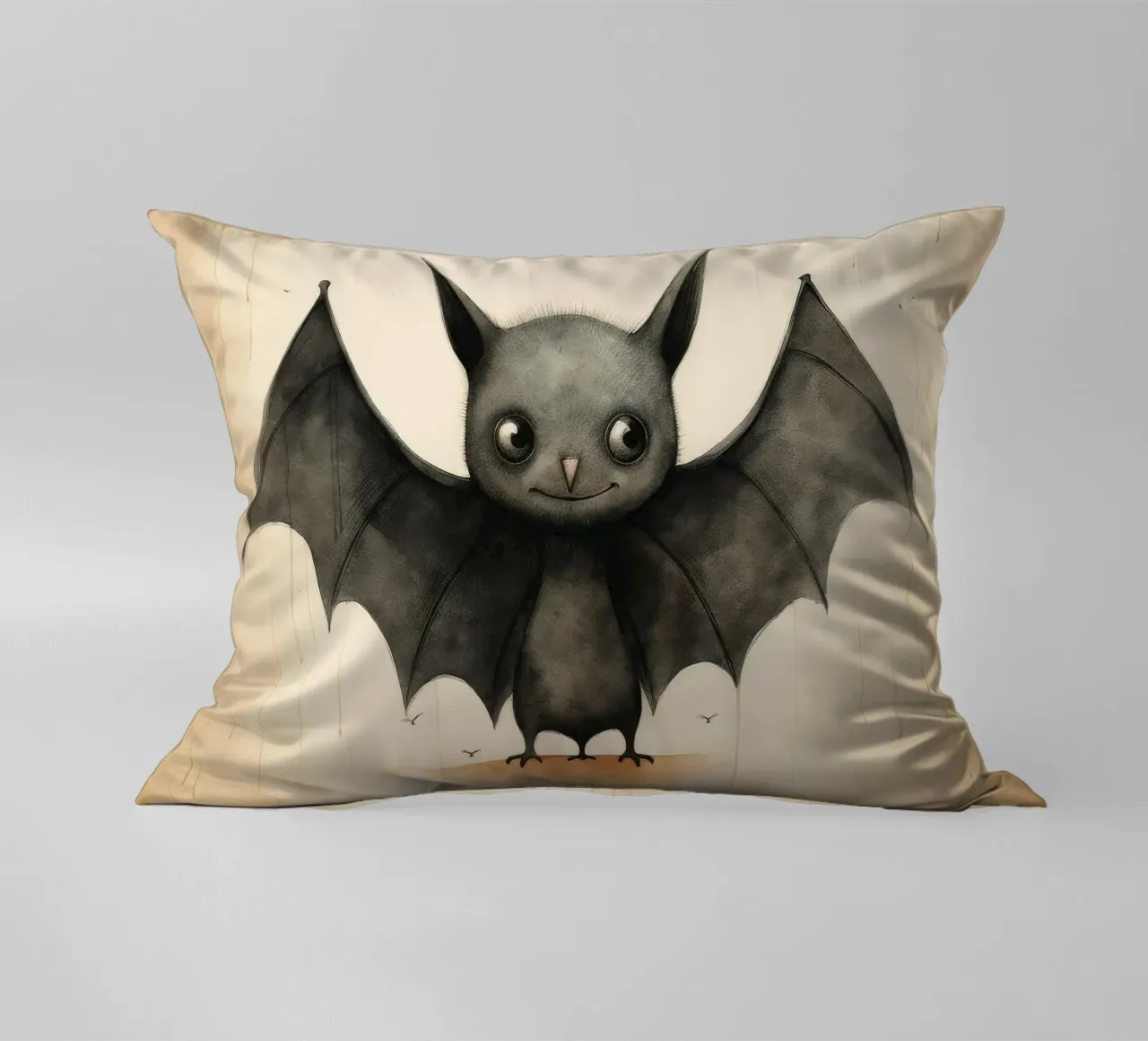 Pipistrello minimo 1 cuscino da Minimal Animal Art