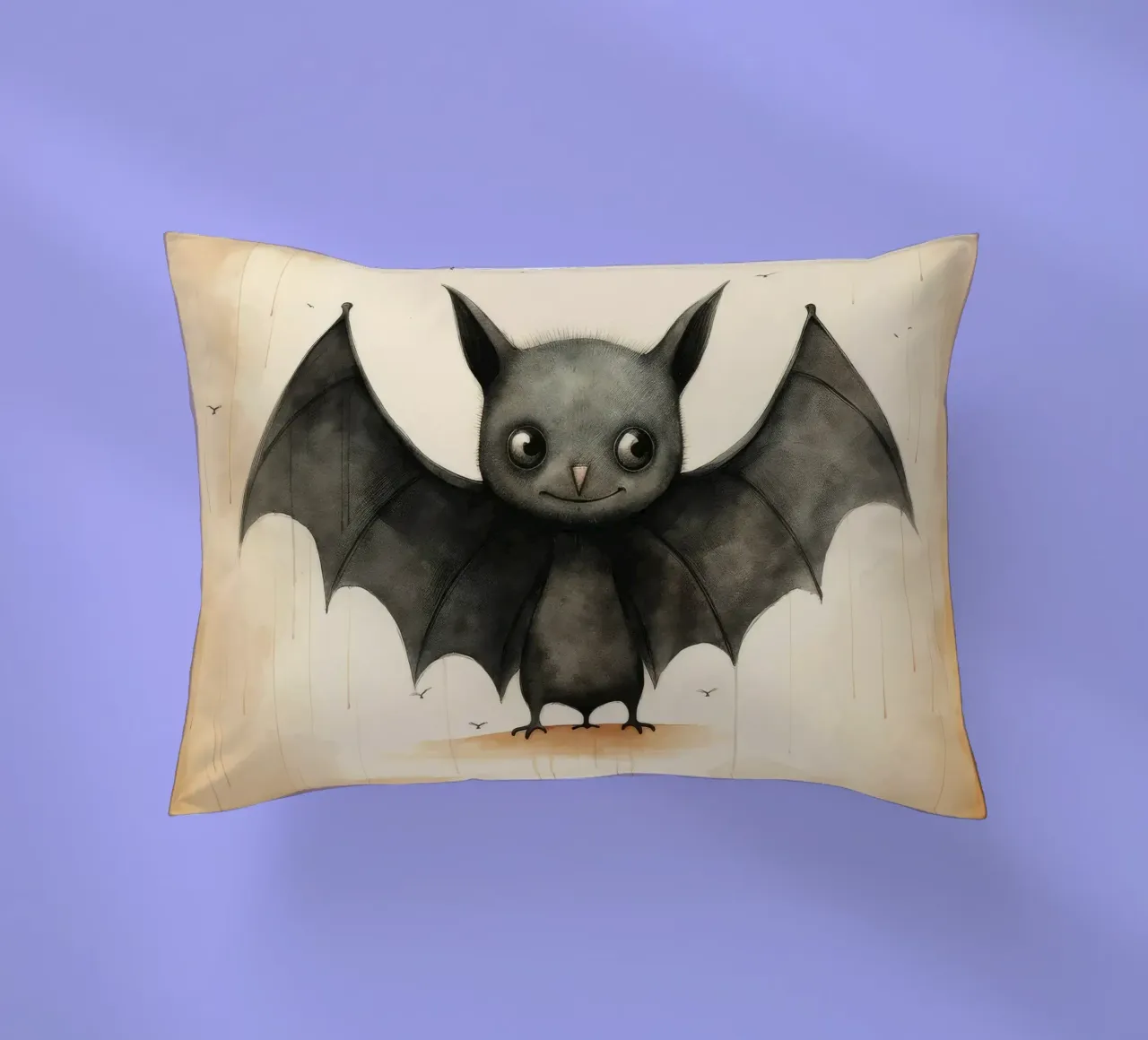 Pipistrello minimo 1 cuscino da Minimal Animal Art