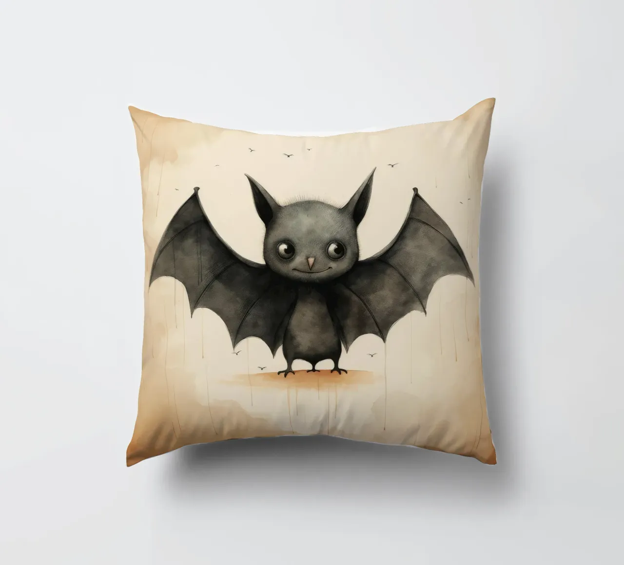 Pipistrello minimo 1 cuscino da Minimal Animal Art