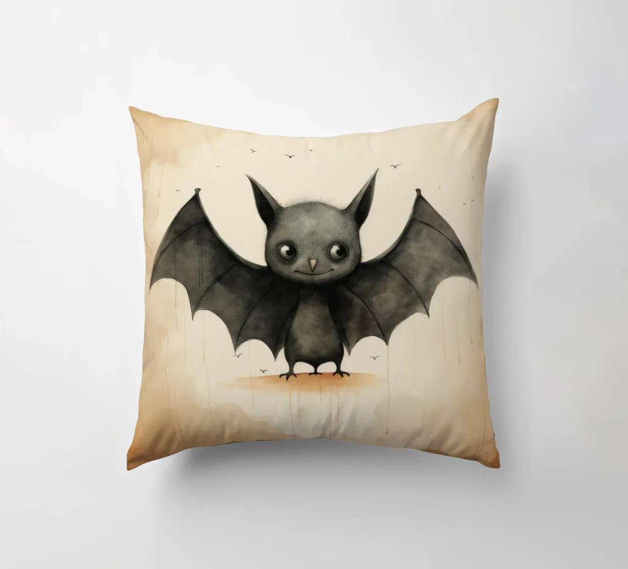 Pipistrello minimo 1 cuscino da Minimal Animal Art
