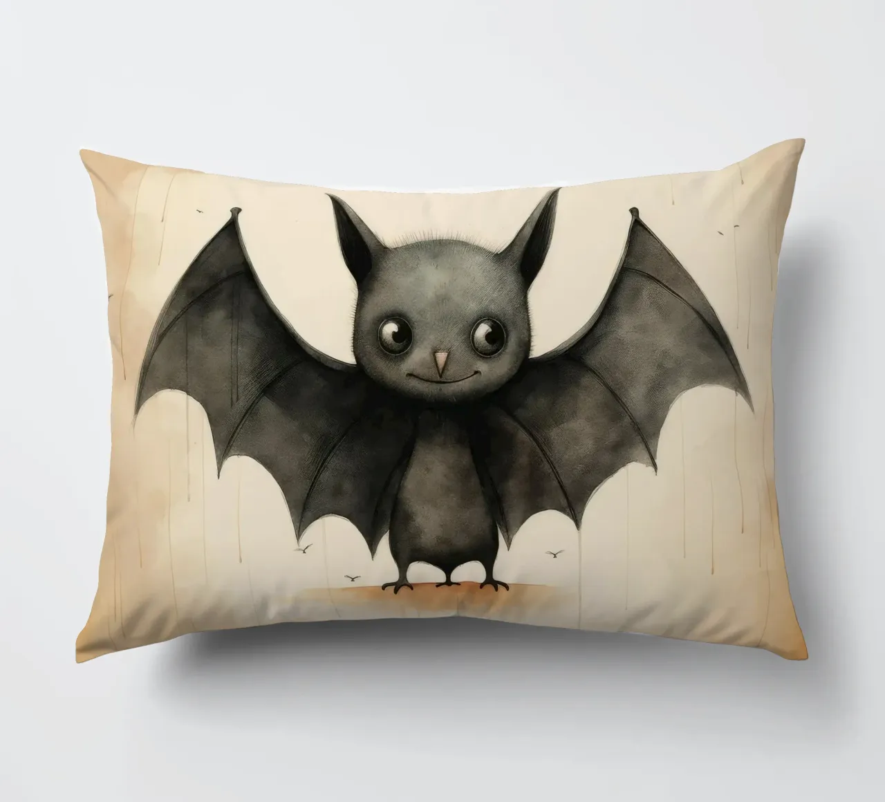 Pipistrello minimo 1 cuscino da Minimal Animal Art