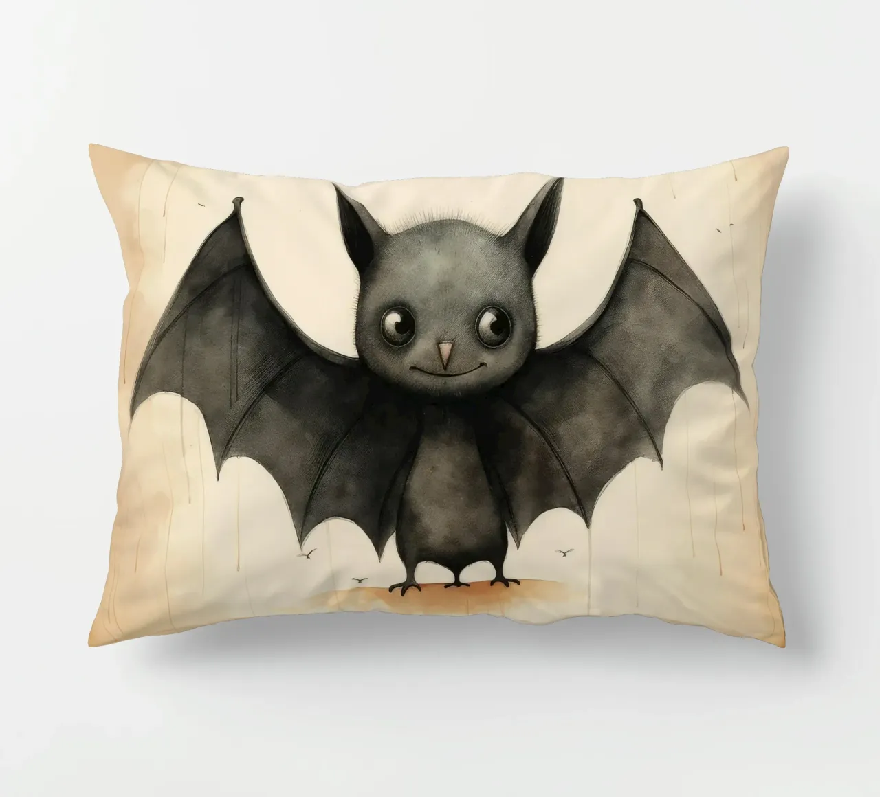 Pipistrello minimo 1 cuscino da Minimal Animal Art