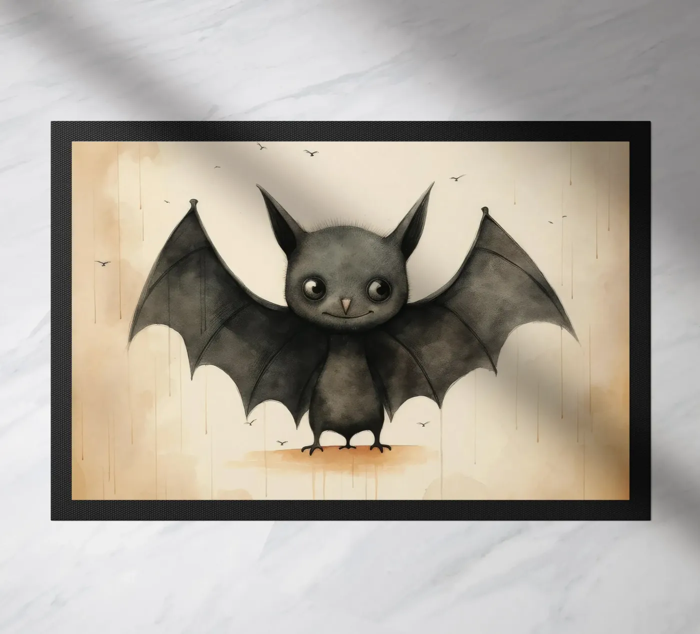 Minimum Bat Fußmatte von Minimal Animal Art