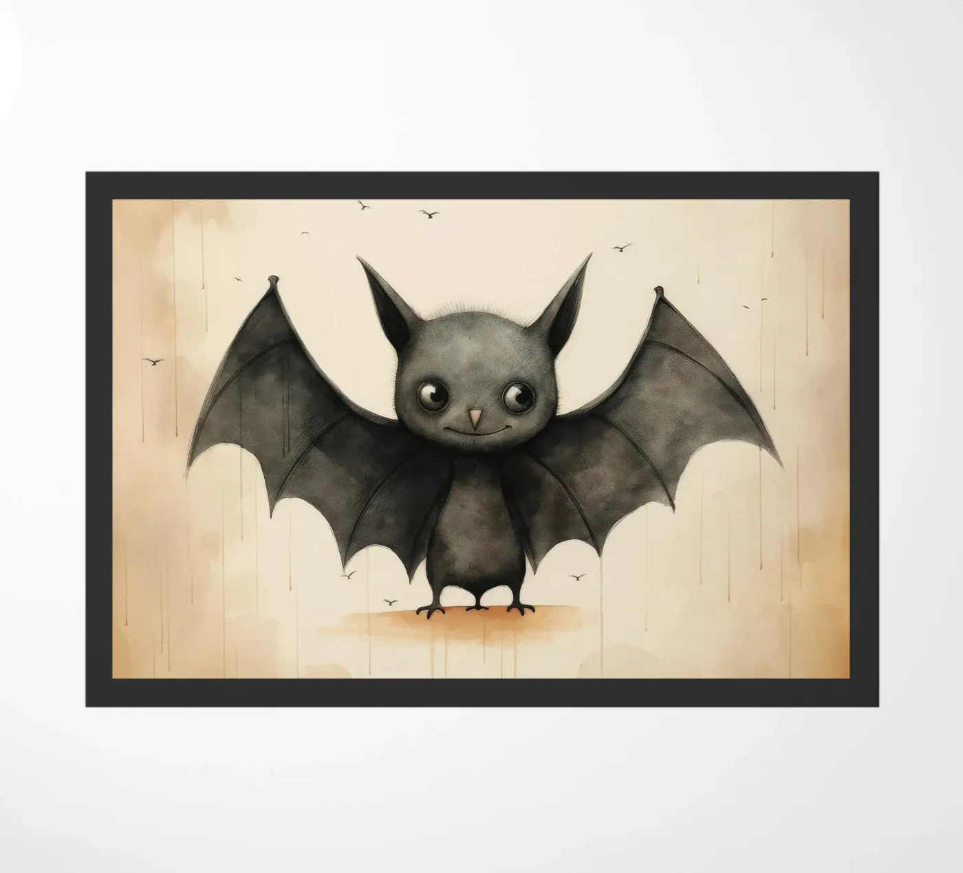Minimum Bat Fußmatte von Minimal Animal Art