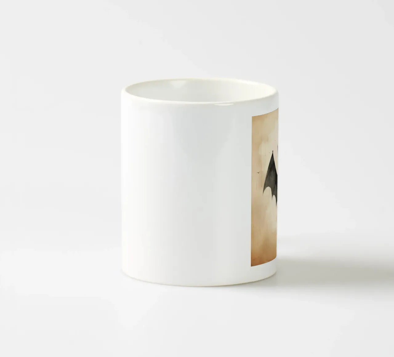 Chauve-souris minimale 1 mug en céramique de Minimal Animal Art