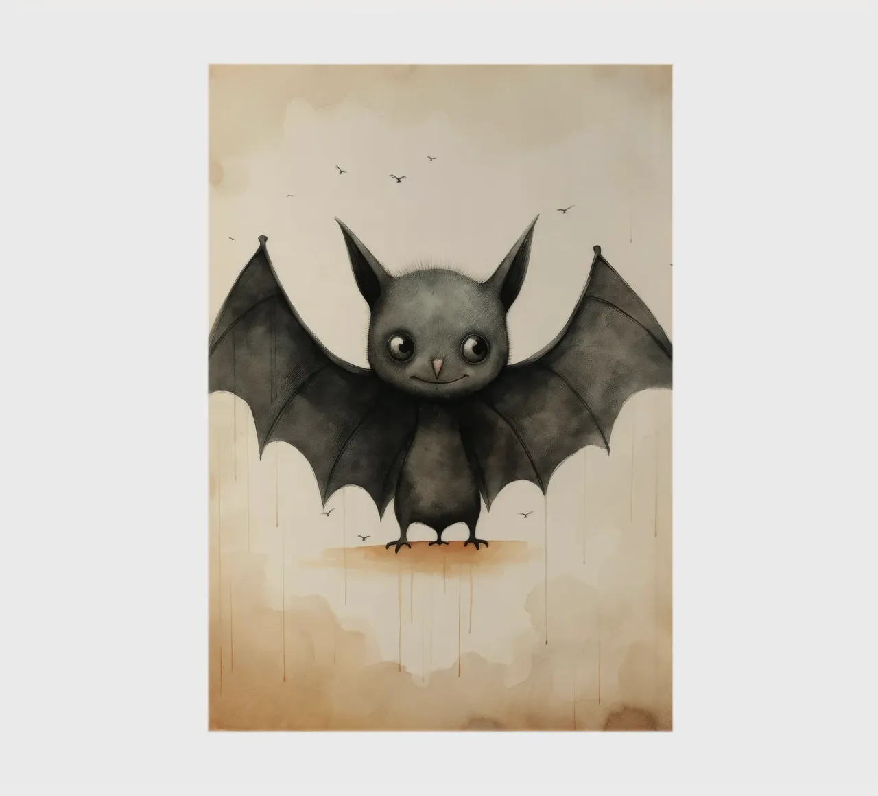 Pipistrello minimo 1 diario da Minimal Animal Art