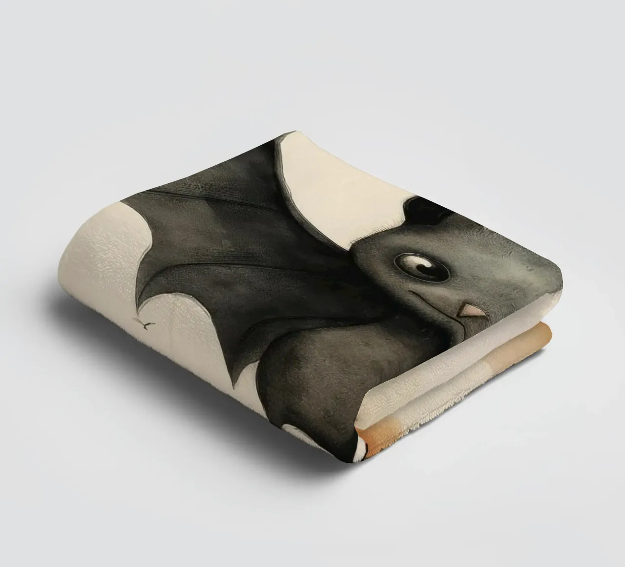 Pipistrello minimo 1 asciugamano da bagno da Minimal Animal Art