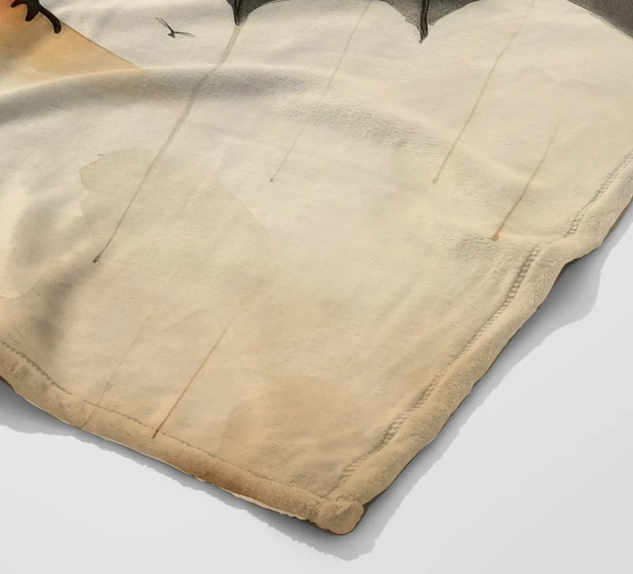 Pipistrello minimo 1 coperta in pile da Minimal Animal Art