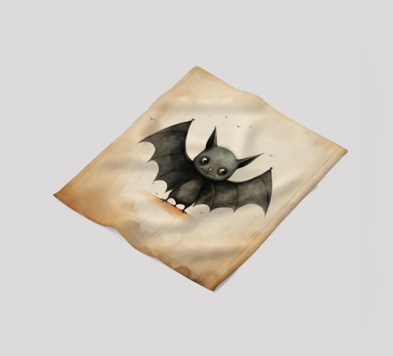 Pipistrello minimo 1 coperta in pile da Minimal Animal Art