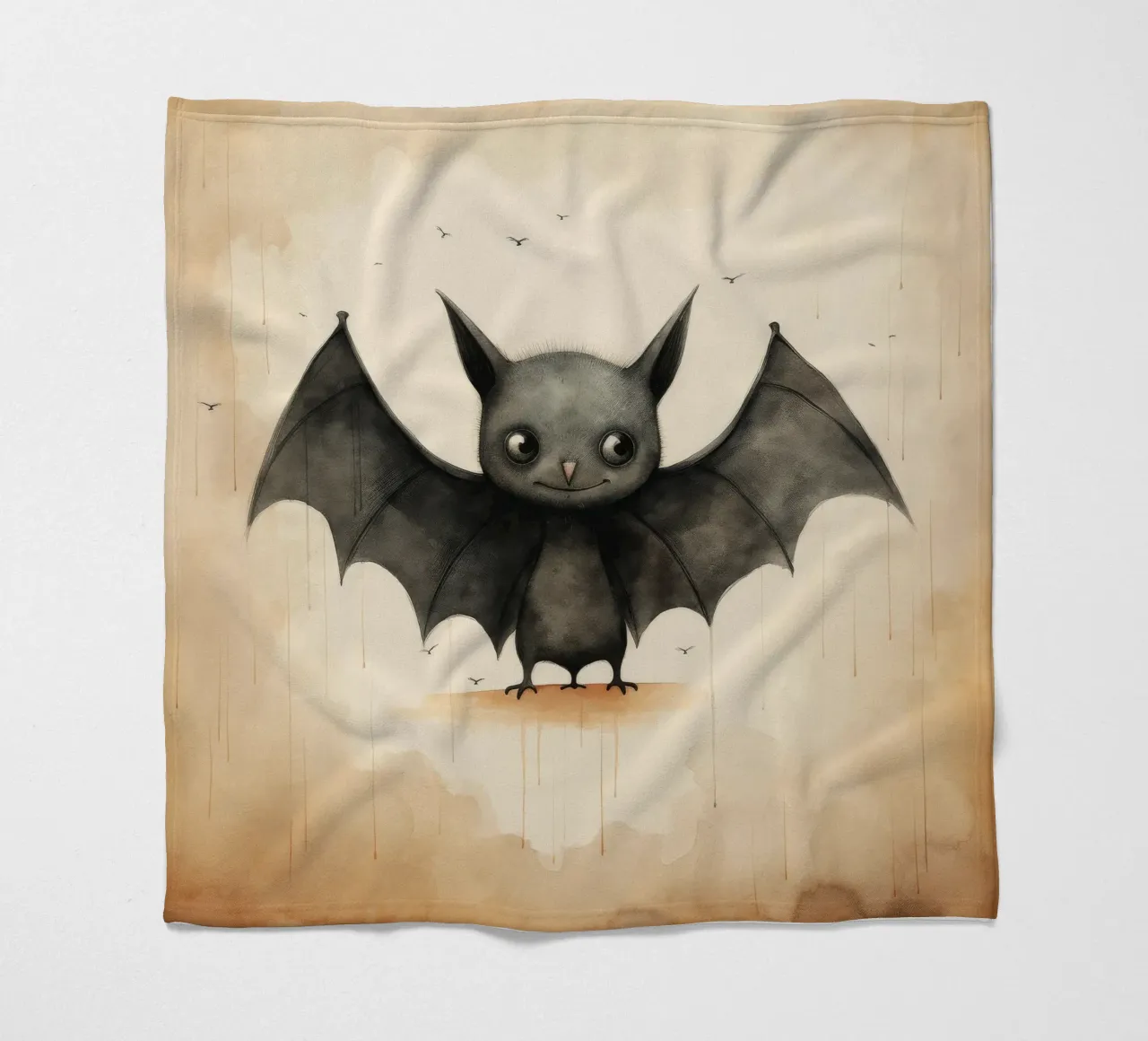 Pipistrello minimo 1 coperta in pile da Minimal Animal Art