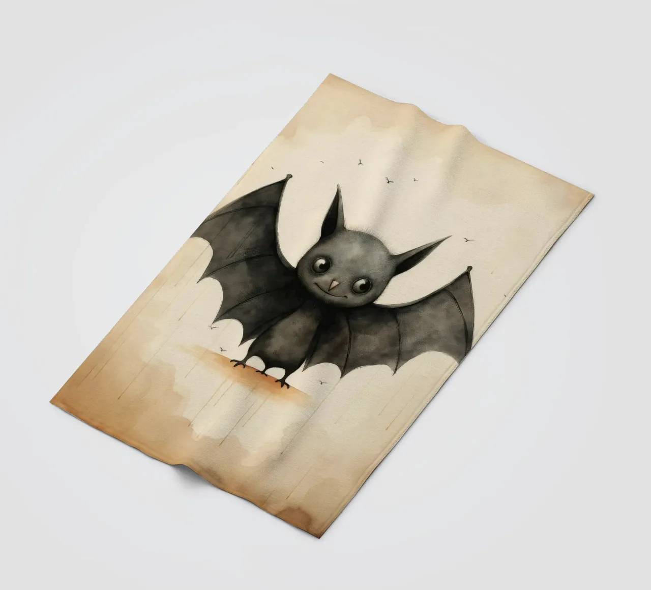 Pipistrello minimo 1 coperta in pile da Minimal Animal Art