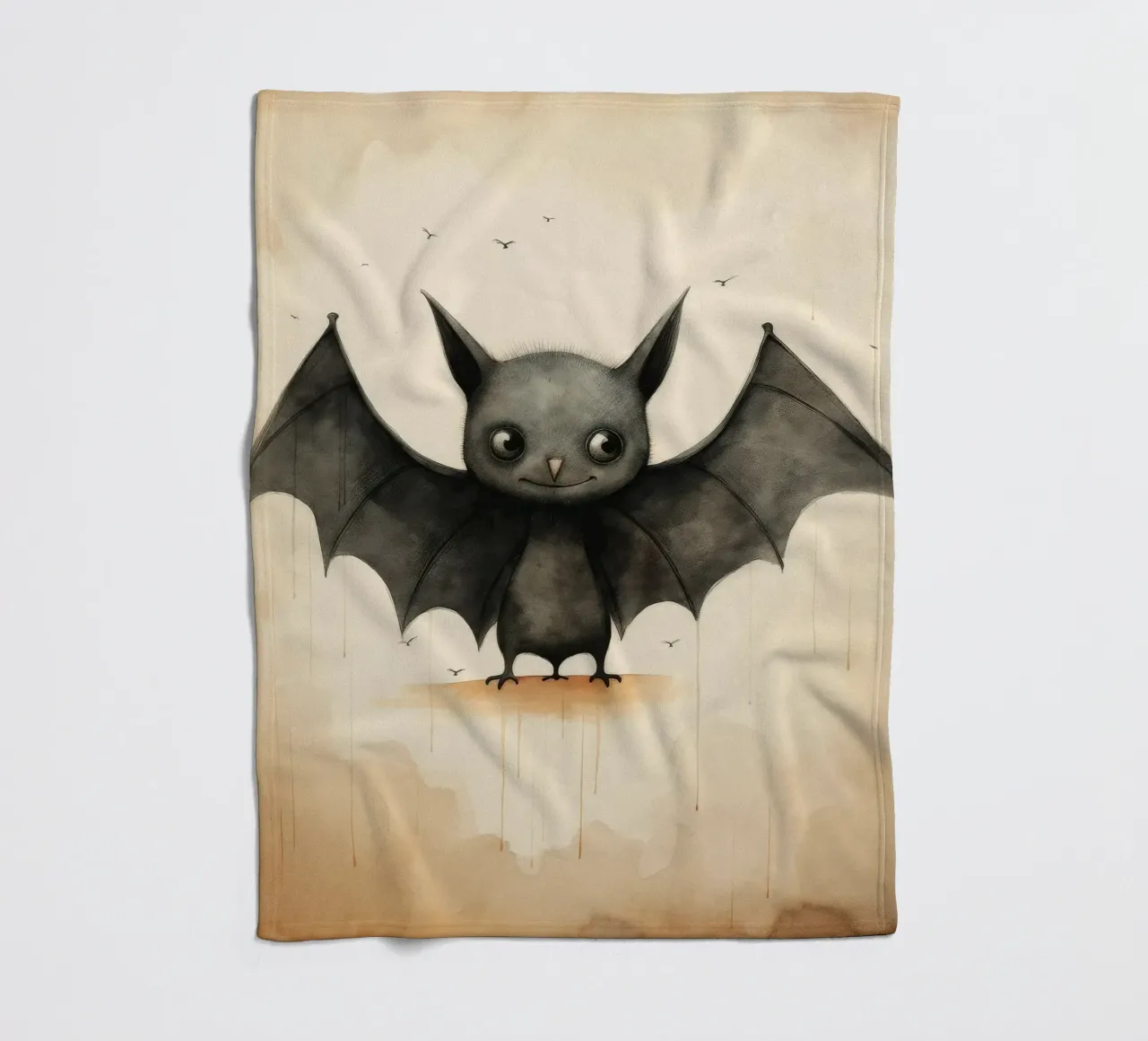 Pipistrello minimo 1 coperta in pile da Minimal Animal Art