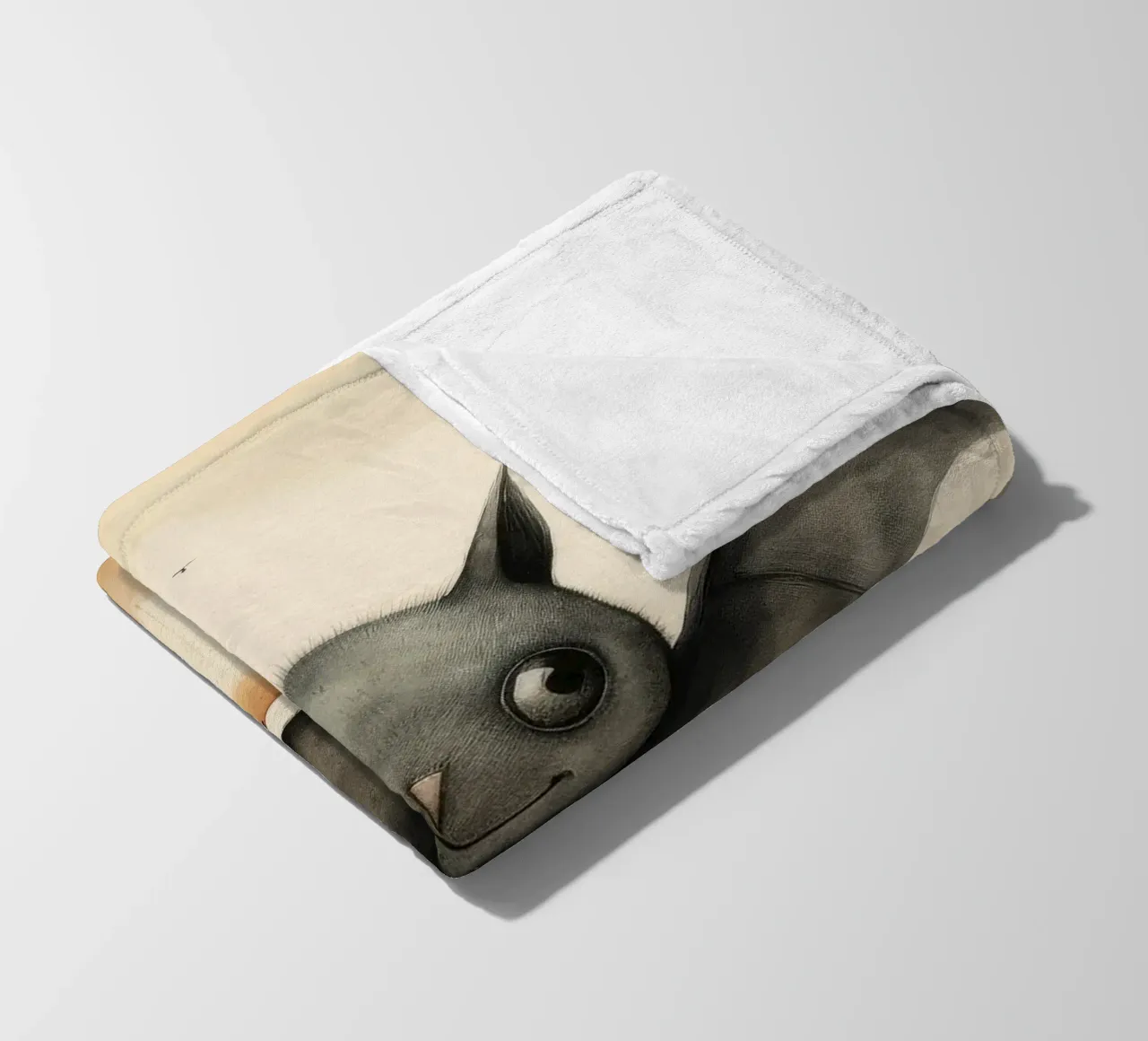 Pipistrello minimo 1 coperta in pile da Minimal Animal Art