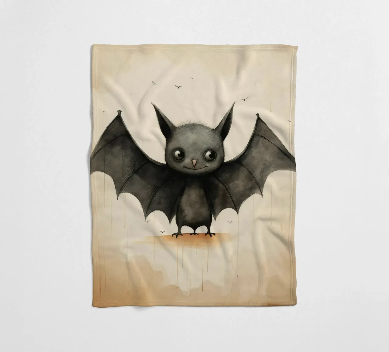 Pipistrello minimo 1 coperta in pile da Minimal Animal Art