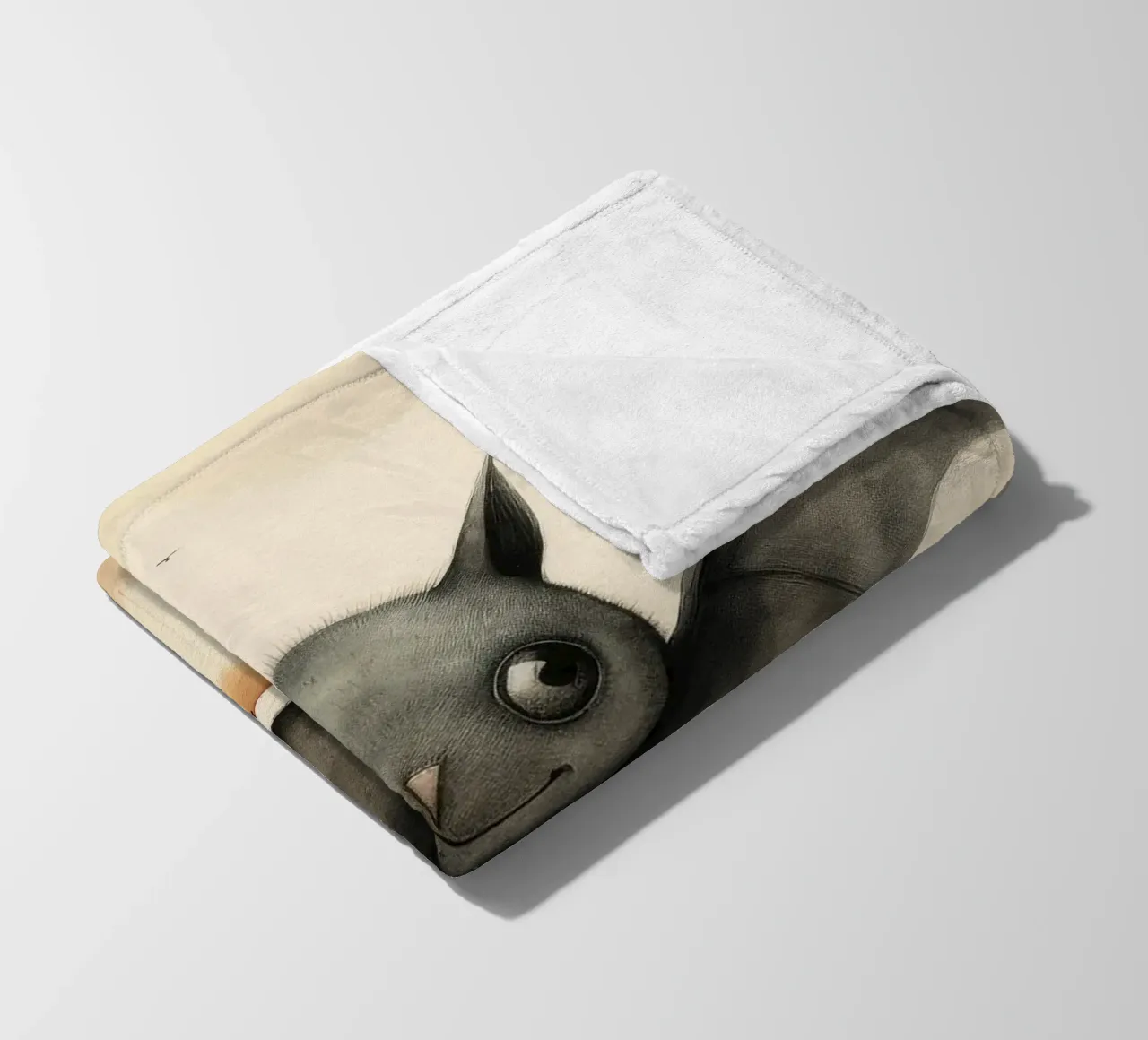 Pipistrello minimo 1 coperta in pile da Minimal Animal Art