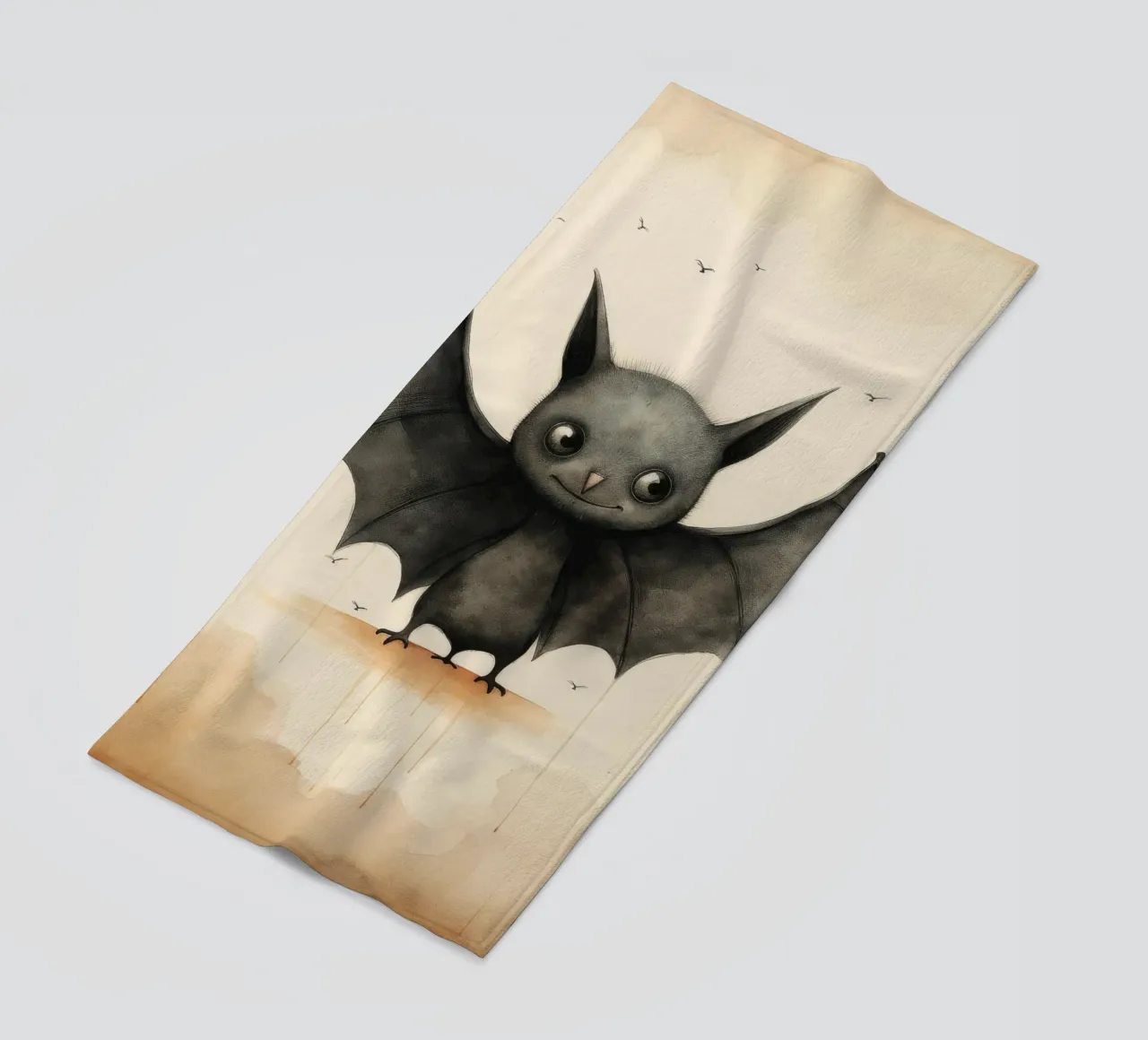 Pipistrello minimo 1 telo mare da Minimal Animal Art