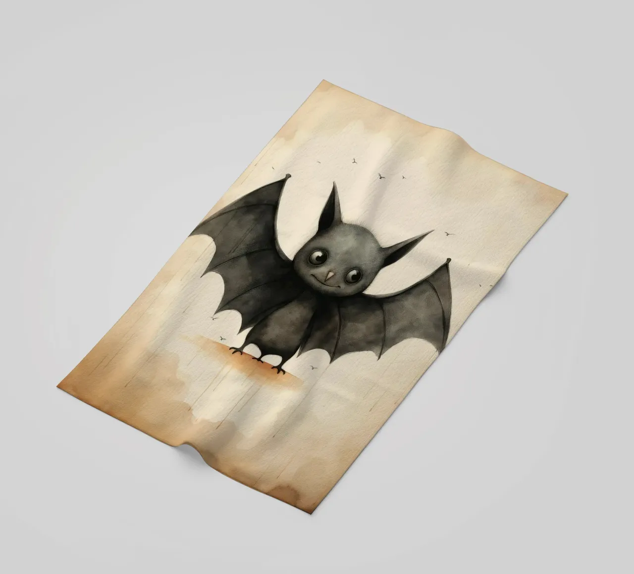 Pipistrello minimo 1 telo mare da Minimal Animal Art