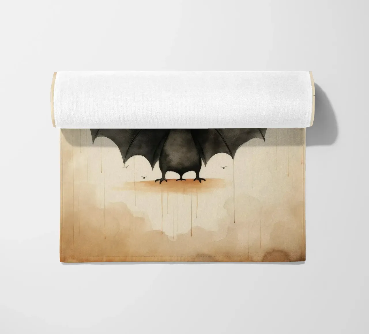 Pipistrello minimo 1 telo mare da Minimal Animal Art