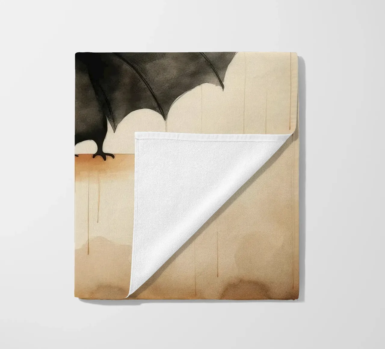 Pipistrello minimo 1 telo mare da Minimal Animal Art