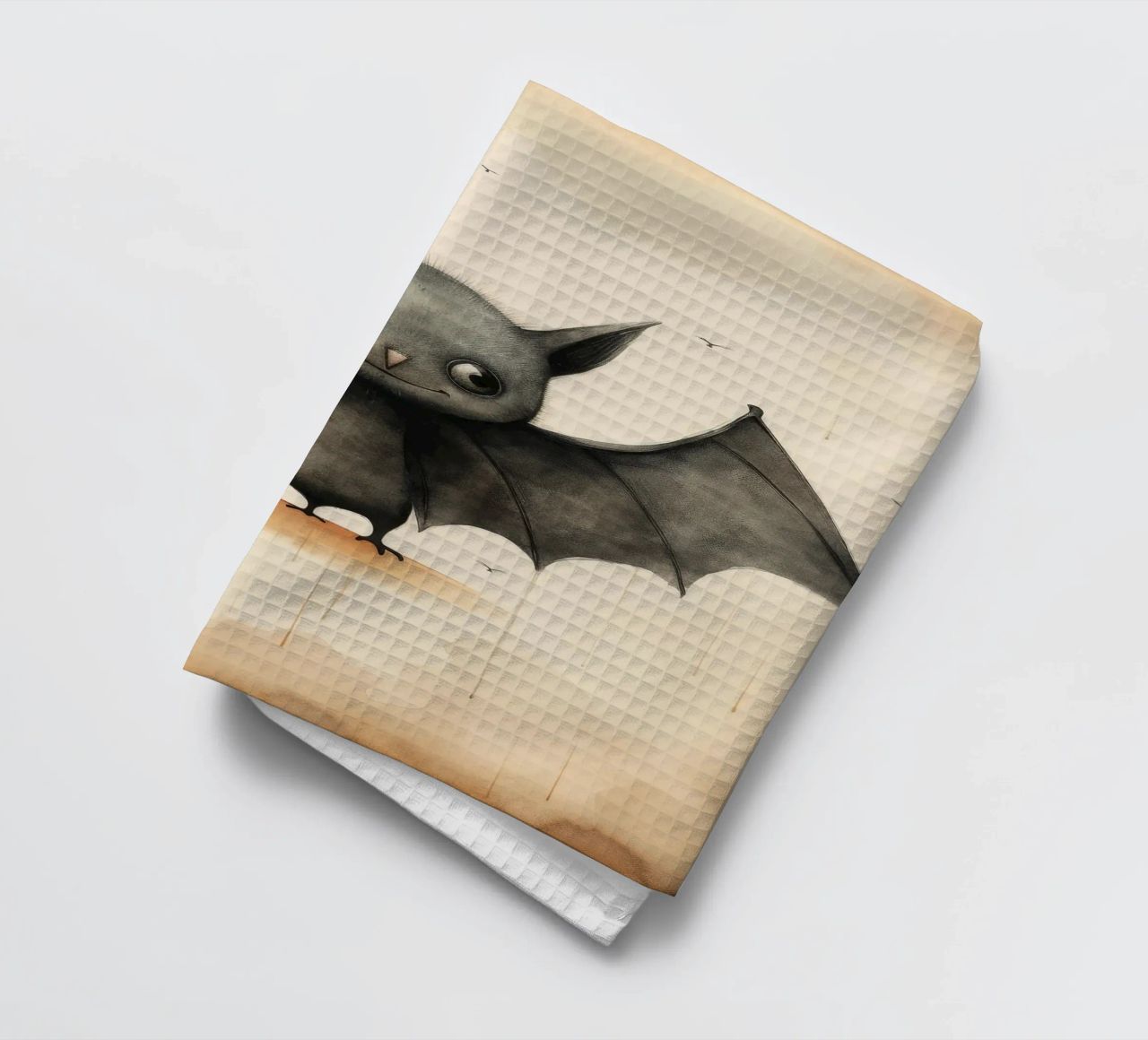 Pipistrello minimo 1 canovaccio da cucina da Minimal Animal Art