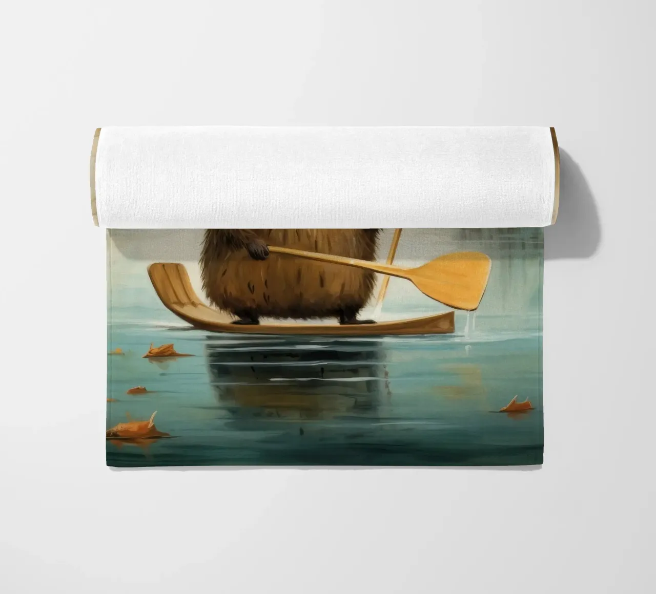 Minimo Castoro telo mare da Minimal Animal Art