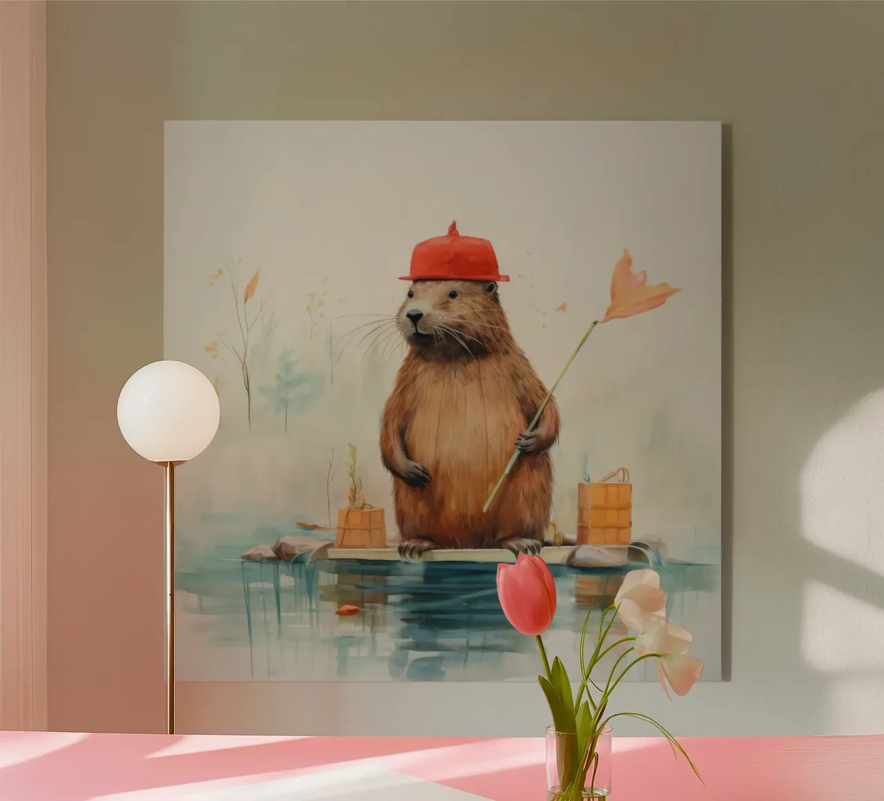 Castoro minimo 3 plexiglass da Minimal Animal Art