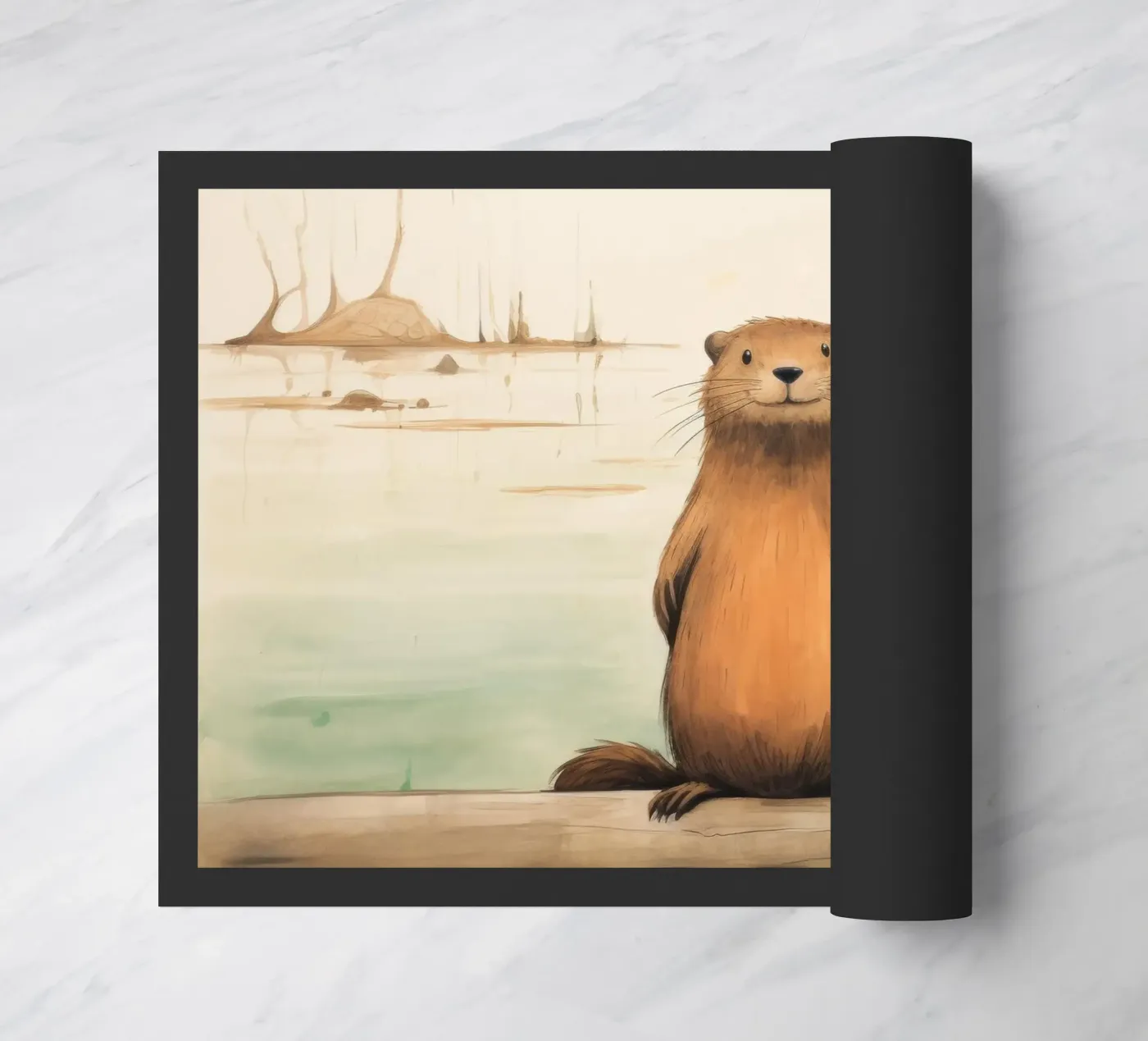 Minimal Beaver zerbino da Minimal Animal Art