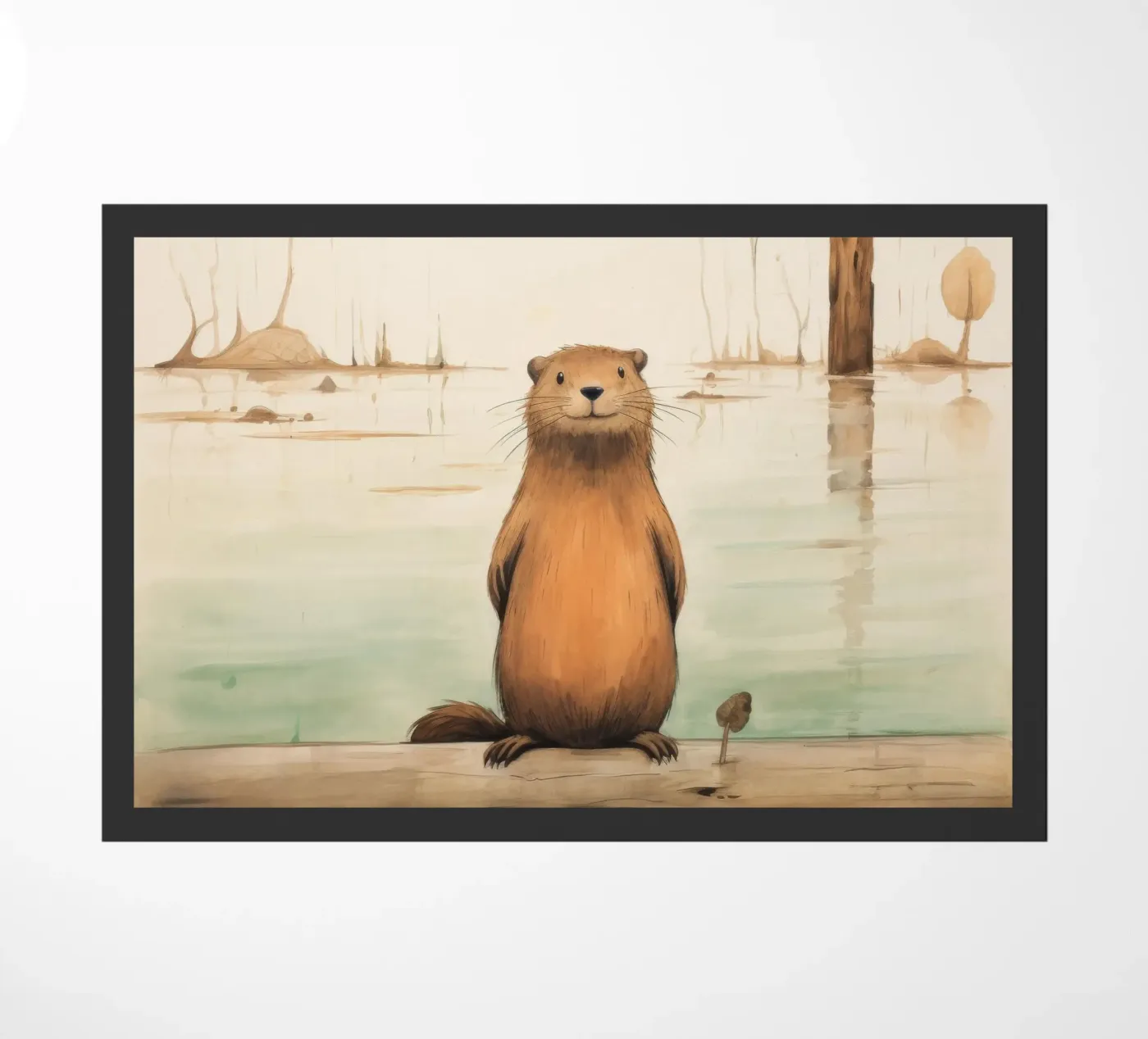Minimal Beaver zerbino da Minimal Animal Art
