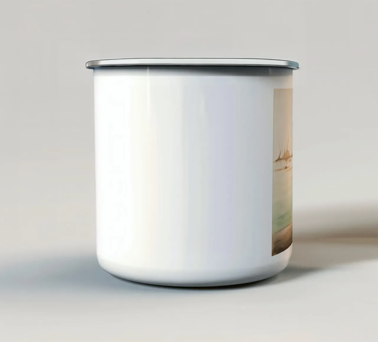 Castoro minimo 1 tazza in smalto da Minimal Animal Art