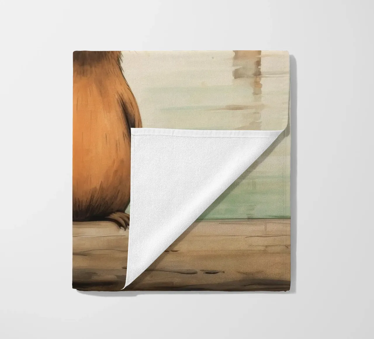 Castoro minimo 1 telo mare da Minimal Animal Art