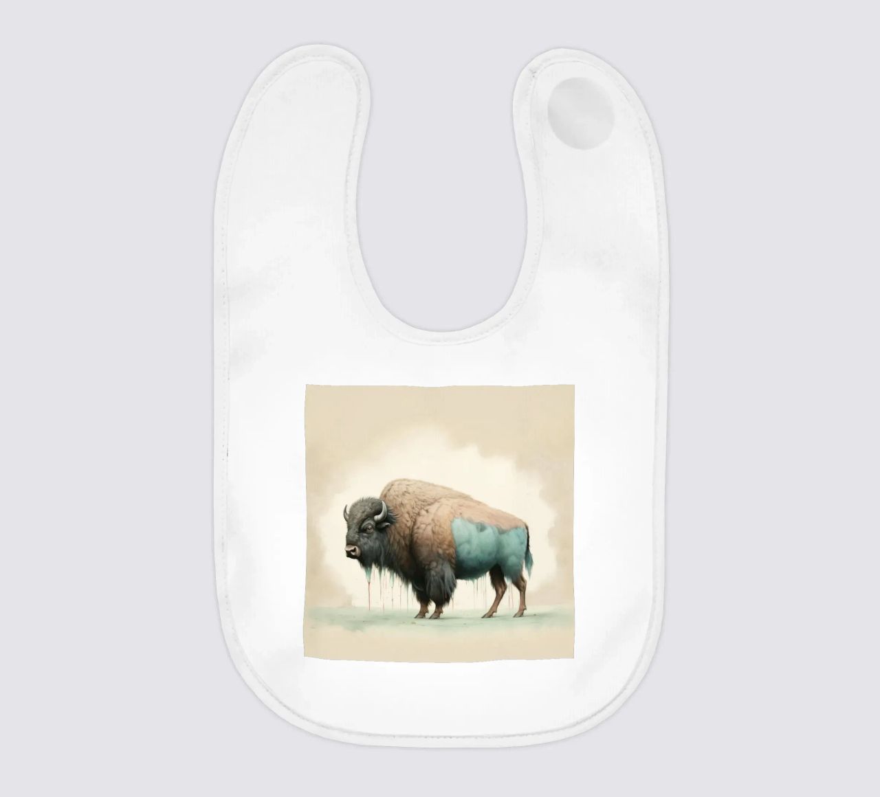 Bisonte minimo 2 bavaglino da Minimal Animal Art
