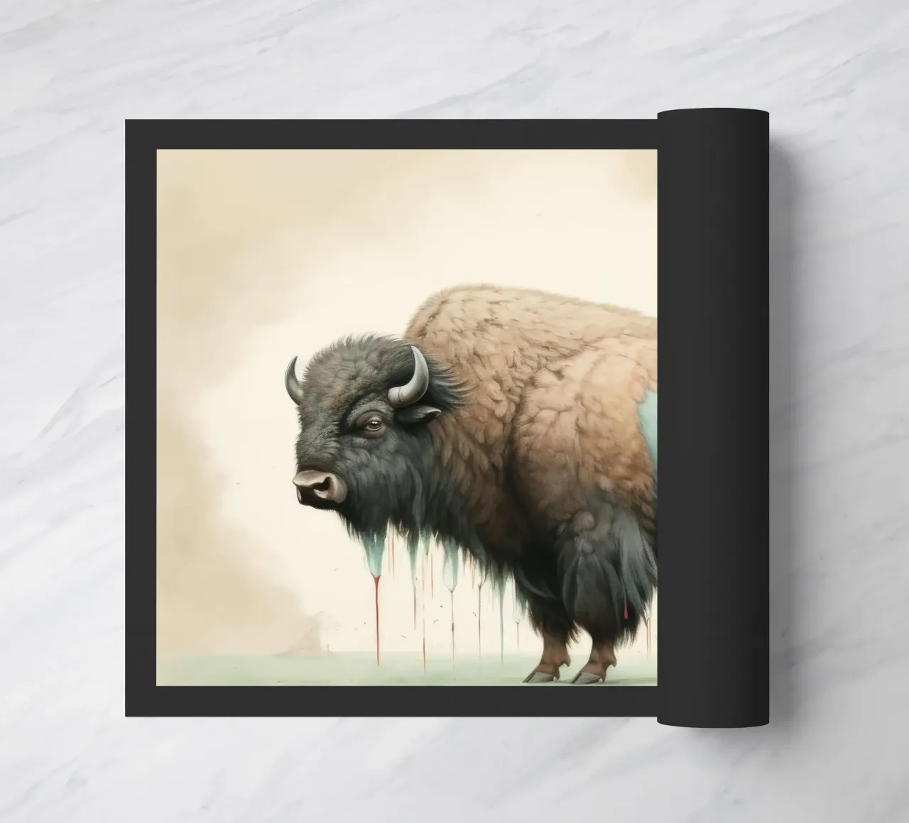 Bisonte minimo 2 zerbino da Minimal Animal Art