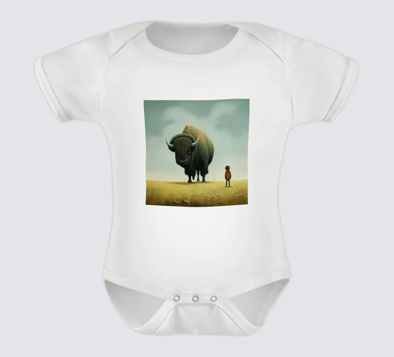 Minimal Bison body bébé de Minimal Animal Art