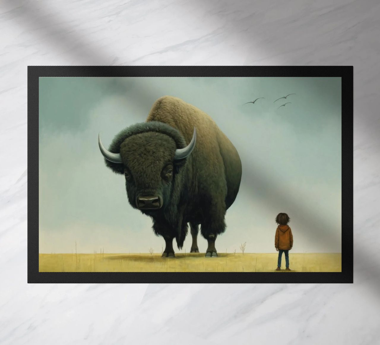 Bisonte minimo 3 zerbino da Minimal Animal Art